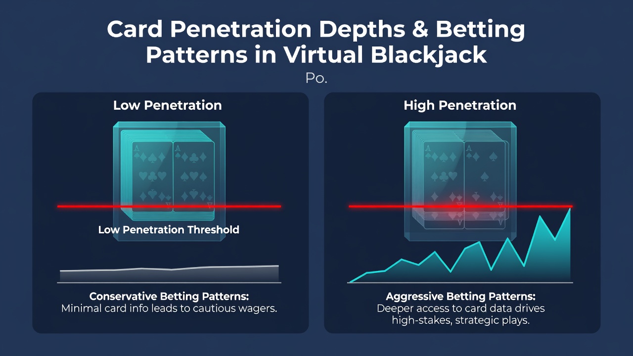 Vergleich von Wettmustern in Blackjack-Spielen mit unterschiedlichen Penetrationstiefen bei verschiedenen Software-Providern