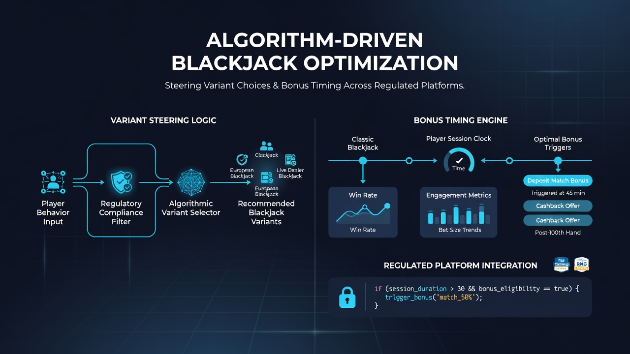 Datenvisualisierung zeigt, wie Algorithmen Bonus-Timing und Variantenpräferenzen in regulierten Blackjack-Plattformen beeinflussen