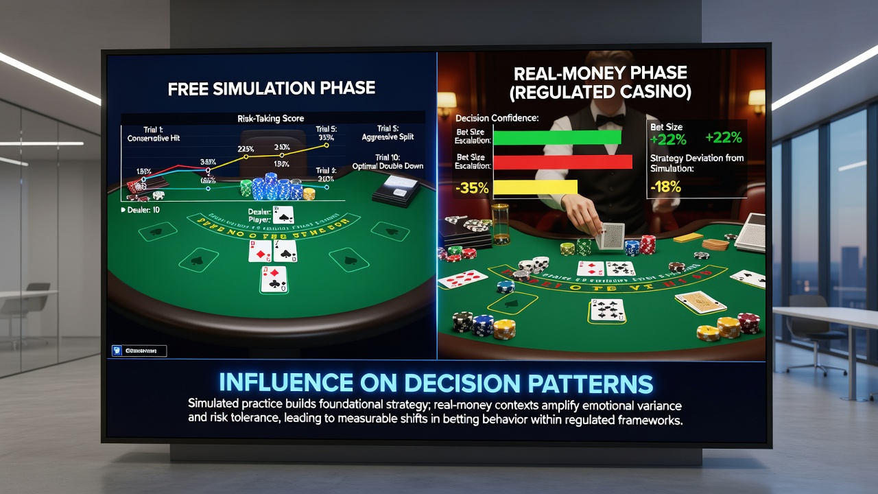 Analyse von Entscheidungsmustern nach Nutzung von Blackjack-Simulationen