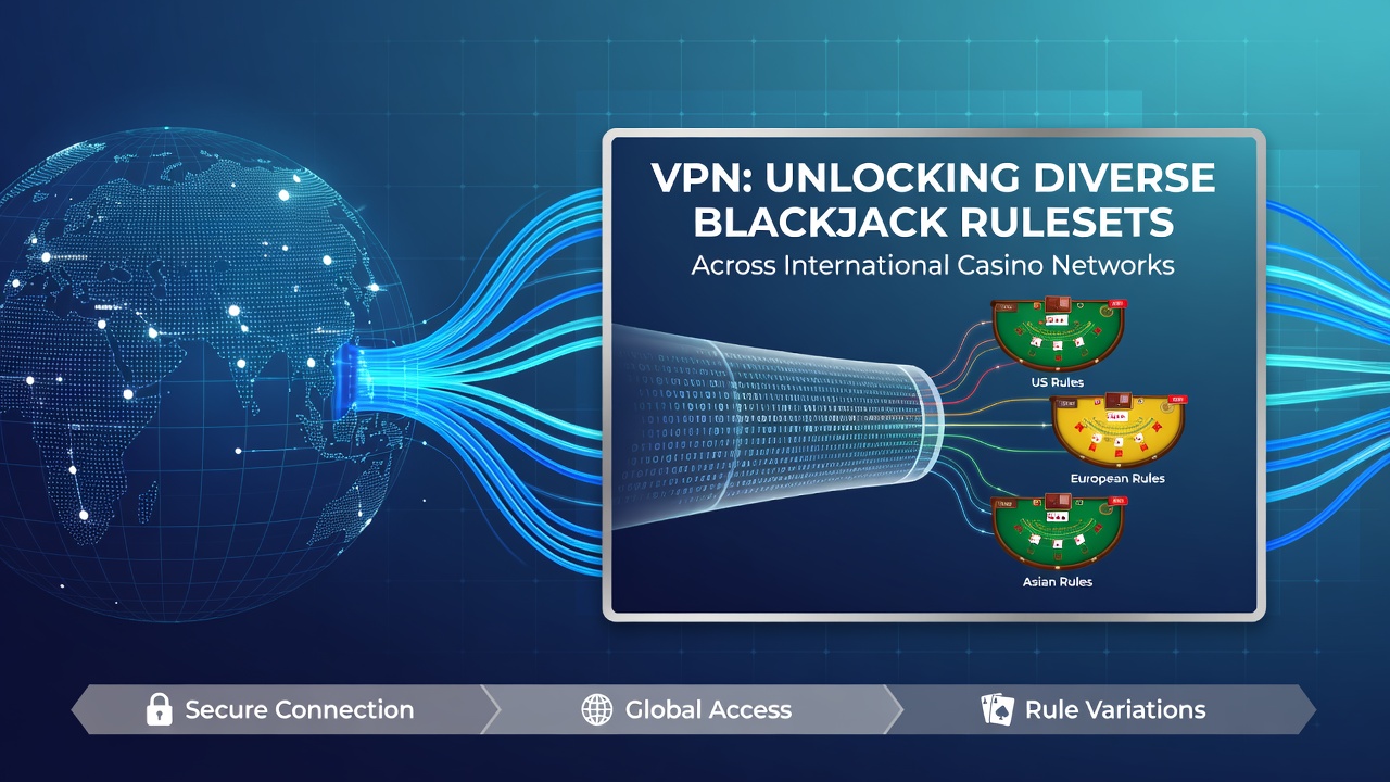 Internationale Blackjack-Netzwerke mit variierenden Regelsätzen und VPN-Zugriff